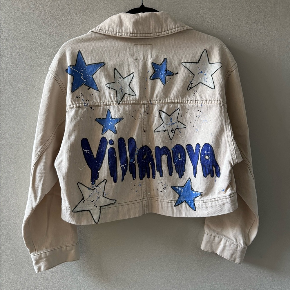 Abercrombie & Fitch Cream Denim Jacket Villanova